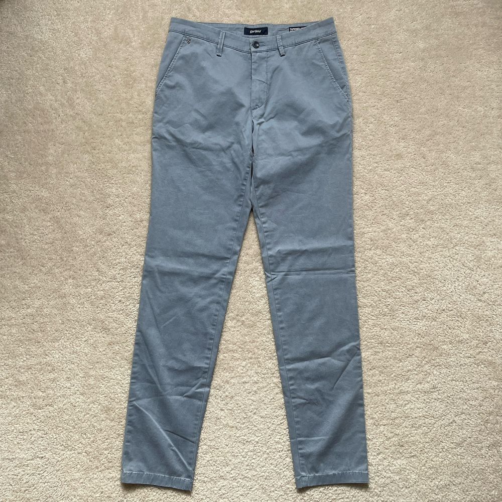 Gardeur Tyrrell Mens Pants 30x31.5 Blue Tapered Cropped NWT Atelier Gardeur